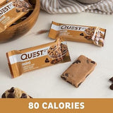 Quest Nutrition Mini Chocolate Chip Cookie Dough Protein Bars, High Protein, Low Carb, Keto Friendly, 14 Count