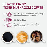 Tiger 2 Mushroom Coffee- Organic Lions Mane and Chaga Mushroom with Arabica coffee, 30 servings, Memory, Focus, Immune System Booster, Vegan, Non-GMO and Great Taste