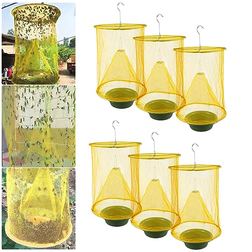 Ranch Fly Traps Outdoor Hanging Stable Fly Trap Reusable Fly Killer Ca
