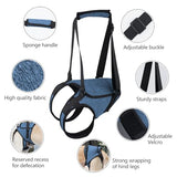 Dotoner Dog Sling for Large Dogs Hind Leg Support to Help Rehabilitate The Hind Limbs of Elderly Dogs with Weak Hind Legs Disabilities and Injuries Dog Harness Helps Arthritis ACL Recovery（L,Blue）