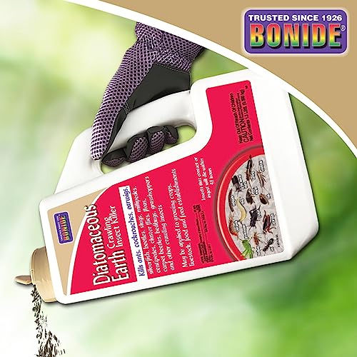 Bonide Diatomaceous Earth Crawling Insect Killer, 1.3 lbs. Fast Acting and Long Lasting Pesticide for Indoor or Outdoor Use