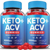 (2 Pack) Keto ACV Gummies Advanced Weight Loss, Acv Keto Gummies, Keto ACV Gummies Keto Gummies Plus ACV Detox Apple Fat Cider Cleanse - Vegan Apple Cider Vinegar Supplement Fast Women (120 Gummies)