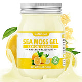 softbear Seamoss Gel Lemon Flavor 18 OZ - Wildcrafted Irish Sea Moss Gel Organic Raw with 92 Minerals & Vitamins Non-GMO Gluten-Free Vegan Supplement Immune Digestive Support