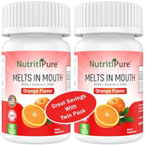 NutritiPure Chewable Iron Supplement (Carbonyl Iron 18 mg with Vitamin C 30 mg) Tablet in Orange Flavor 90 Count x 2 Bottles (Twin Pack)