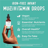Multivitamin & Multimineral for Infants by MaryRuth's | USDA Organic | Sugar Free | Liquid Vitamins for Babies 6-12 Months | Immune Support & Overall Wellness | Vegan | Non-GMO | 2 Fl Oz