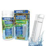 Phosphate Test Strips - For Fresh/Salt Water Aquariums, Pools, Spas, Lab Grade, for Professional Or Home Use - Fast & Accurate Results! (100 Count)