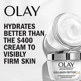 Olay Regenerist Collagen Peptide 24 Face Moisturizer Cream with Niacinamide for Firmer Skin, Anti-Wrinkle Fragrance-Free 1.7 oz, Includes Olay Whip Travel Size for Dry Skin