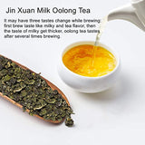 Yan Hou Tang Jin Xuan Milk Oolong Tea Loose Leaf Organic Taiwan Green Food for Detox Weight Loss - 150g Flavor Taste Formosa High Mountain Wulong Grown Caffeine Medium with US FDA SGS Verified…