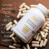 Probiotics 30 Billion CFU - Bifidus Mood Support Supplement w/prebiotics & probiotics for Women and Men - Mood & Digestion Support- Histamine Free - Natural Mood Boost - 60 Days Supply, Non-GMO