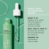 e.l.f. SKIN Blemish Breakthrough Triple-Acid Resurfacing Serum, Hydrating Night Serum For Fighting Blemishes, Helps Improve Skin Tone & Texture