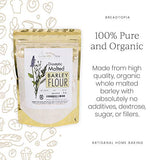 Breadtopia Organic Diastatic Malt Powder 8 oz. | Non-GMO Malted Barley Flour | No Additives, No Sugar, & No Fillers | Milled from Whole Malted Barley Kernel |