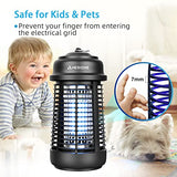 Amerione Bug Zapper for Indoor and Outdoor, 20W Electric Mosquito Zapper, Waterproof Insect Killer, 4200V Fly Trap for Home, Bedroom, Backyard, Camping, Patio and More