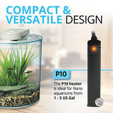 Fluval P10 Submersible Aquarium Heater for Up to 3 Gallons, 10 Watts