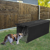 Trap Cage Cover, Animal Trap Cage Cover Small Animal Trap Cover for 1-Door Humane cat Trap 32 x 10 x 12inch, [Only Cover with Rollable Door Curtain]