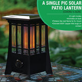 PIC Solar Flame Effect Patio Lantern Bug Zapper, ½ Acre Coverage, 1 Pack