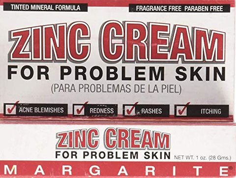 MARGARITE Cosmetics Zinc Cream, 1 Oz (2 Pack)