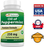 Best Naturals Peppermint Oil 250 mg 120 Capsules (120 Count (Pack of 3))