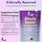 Fuel Nutrition Pro Collagen & Mushroom Blend Coffee | Lion's Mane, Chaga & Mushroom Powder | Low Caffeine | 15 Servings