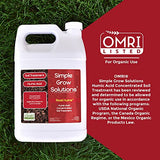 Simple Lawn Solutions Root Hume- Simple Grow Solutions - Concentrated Humic Acid - Liquid Carbon - Simple Grow Solutions- Natural Lawn & Garden Treatment - Plant Food Enhancer- Turf Grass Soil Conditioner (1 Gallon)