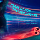 GlowCity Glow in The Dark Soccer Ball- Light Up, Indoor or Outdoor Soccer Balls with 2 LED Lights and Pre-Installed Batteries - Gift Ideas for Teen Boys and Girls (Youth (Size 4) - Red)