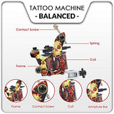 Wormhole Complete Tattoo Kit for Beginners Tattoo Power Supply Kit 8 Tattoo Inks 10 Tattoo Needles 2 Pro Tattoo Machine Kit Tattoo Gun Kit
