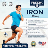Freeda Iron Supplement - Ferrous Fumarate Iron Tablets for Iron Deficiency - Gentle Iron Supplement for Anemia - Ferrous Iron Supplement for Women - Iron Pills for Men (250 Ct)