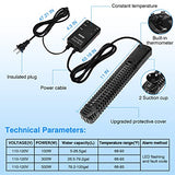 SZELAM Aquarium Heaters 300W Submersible Fish Tank Heater 55 Gallon, Anti-Dry Burning and Anti-Overheating, Explosion-Proof Fast Heating Fish Heater for Freshwater and Saltwater Aquarium Tank Heater