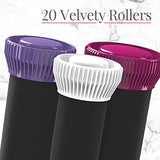 Remington Ionic Conditioning Hair Setter, 20 Velvet Hair Rollers, 6 Large (1¼”), 10 Medium (1"), 4 Small (¾”)