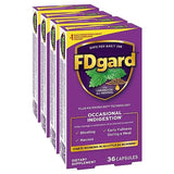 FDgard Gut Health Supplement, Indigestion, Nausea & Bloating, Upset Stomach, 144 Capsules (Packaging May Vary)