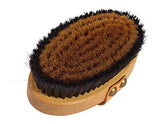 Redecker Fine Bronze Wire/Horsehair Massage Brush Body Ionic with Oiled Beechwood Handle, 5-3/8-Inches