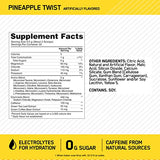 Optimum Nutrition Amino Energy Plus Electrolytes Energy Drink Powder, Caffeine for Pre-Workout Energy, Amino Acids/BCAAs for Post-Workout Recovery, Pineapple Twist, 30 Servings- Packaging May Vary