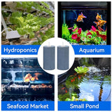 AQUANEAT 4x2 inch Aquarium Air Stones 10pcs, Aerator Diffuser,Air Stones for Aquariums,Fish Tanks,Pond and Hydroponics