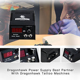Dragonhawk Complete Tattoo Kit for Beginners 2 Pro Tattoo Machine Tattoo Power Supply Kit Tattoo Inks 20 Tattoo Needles Tips Tattoo Supplies