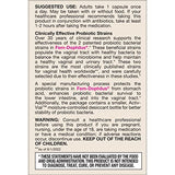 Jarrow Formulas Fem-Dophilus - 5 Billion Organisms Per Serving - 30 Veggie Capsules - Women’s Probiotic - Urinary Tract Health - Up to 30 Servings