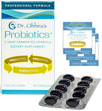 Dr. Ohhira's Probiotics Professional Formula - 60 Capsules with Bonus 3 Travel Size Samples (6 Capsules Bonus)