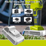 AYTXTG 2Pack 24V Battery for Snow Joe 24V Battery, Compatible with Snow Joe 24V 24VBAT-LTW 24VBAT-LTE 24VBAT-LT 24VBAT 24V-X2-SB18 24VBAT-XR iON+ System for Joe iON+ 24V Series Battery