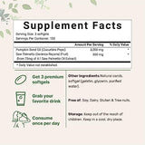 Pumpkin Seed Oil with Saw Palmetto, 3,000mg Per Serving, 300 Softgels | Cold Pressed, Pure Virgin Oil, Herbal Supplement | Supports Urinary, Bladder & Prostate Health | Non-GMO