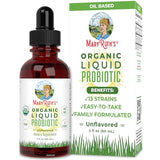 USDA Organic Liquid Probiotic | Digestive Health | Probiotics for Women | Probiotics for Men | Probiotics for Kids | Acidophilus Probiotic | Vegan | Non-GMO | Travel Friendly | 20 Servings