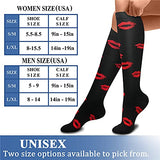 CHARMKING Compression Socks for Women & Men (8 Pairs) 15-20 mmHg Graduated Copper Support Socks are Best for Pregnant, Nurses - Boost Performance, Circulation, Knee High & Wide Calf (S/M, Multi 13)