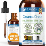 Cleanse Drops - Advanced Kidney & Gallbladder Cleanse Support Supplement - Liquid Delivery for Better Absorption - Chanca Piedra used in Amazonian Rainforest