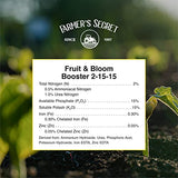 Farmer’s Secret Fruit & Bloom Booster Fertilizer (32oz) - Super Concentrated - Increases Flowering and Yield on All Varieties of Fruits, Vegetables and Flowers