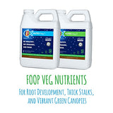 FOOP Nutes Veg & Bloom Starter Pack: Organic Plant Nutrients for Thick Stalks, Tight Bud Stacking, Explosion of Trichomes | Infused with Cal/Mag, and Silica | Five 32oz Bottles