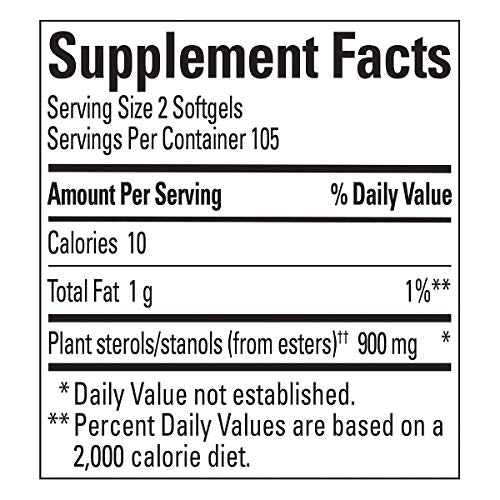 Nature Made CholestOFF Plus, 210 Softgels, 900 mg Plant Sterols and Stanols