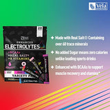 Enhanced Electrolyte Powder Stick Packs (Variety Pack - 20 Packets) Sugar Free + BCAA B-Vitamins & Real Salt® - Keto Electrolytes, Hydration Powder