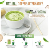 ReviTEAlize Organic Matcha Mushroom Powder - Organic Ceremonial Grade Matcha Powder Blend Mushroom Coffee Alternative - Mushroom Matcha Latte Powder (60 Servings)