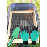 Soil Sifter, Dirt Sifter for Gardening, Compost Sifter, Garden Sieve, Light Wood Sifter for Rocks, Screen Sifter Top Soil/Peat Moss/Worm/Leaves/Loam Soil/Sand,Great Garden Tool for Plants & Vegetables