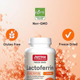 Jarrow Formulas Lactoferrin 250 mg - Immune-Supporting Glycoprotein - For Healthy Immune System Support & Iron Absorption - Freeze Dried - Gluten Free - Non-GMO - 30 Capsules (Servings)