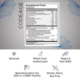 Codeage Clearface Pantothenic Acid, Niacin Supplement, Vitamins A, C, D3, E, Probiotics, Zinc, Riboflavin, Thiamin, L-Lysine HCL & Omega-3, Niacinamide, Skin Botanical Blend - Non-GMO - 90 Capsules