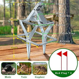 Mole Traps That Kill Best, Scissor Mole Traps for Lawns Vole Traps Outdoor Use, Mole Trap Easy to Set Galvanized Steel Reusable Quick Capture Gopher