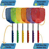 Bug & Fly Swatter – Retractable Extra Long Extendable Handle 6 Pack Fly Swatters – Indoor/Outdoor – Pest Control flyswatter